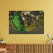 Toile Fée mignonne en bateau avec lucioles (Insitu(Salon))