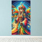 Toile Fée tunisienne (Insitu (Plancher de Bois))