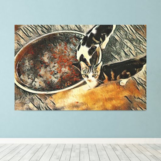 Toile Feeding Time ! (Insitu (Plancher de Bois))