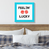TOILE "FEELIN' LUCKY" DICE (Insitu(Chambre))