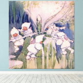 Toile Fées de la neige faisant de la neige (Insitu (Plancher de Bois))