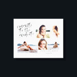 Toile félicitations à l'diplômé multi photo canvas<br><div class="desc">Aquarelle félicite les diplômés de l'impression de toile multi photo. Le cadeau parfait de remise de diplômes. Partie d'une collection.</div>