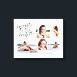 Toile félicitations à l'diplômé multi photo canvas<br><div class="desc">Aquarelle félicite les diplômés de l'impression de toile multi photo. Le cadeau parfait de remise de diplômes. Partie d'une collection.</div>