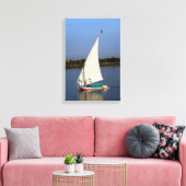 Toile Felucca naviguant le long du Nil - Assouan, Égypte (Insitu(Salon))
