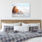 Toile Femme À La Plage Vague (Insitu(Chambre))