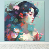 Toile Femme Abstraite (Insitu (Plancher de Bois))