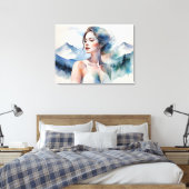 Toile Femme art double exposition (Insitu(Chambre))