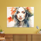 Toile Femme art double exposition (Insitu(Salon))