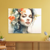 Toile Femme art double exposition (Insitu(Salon))