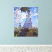 Toile Femme au Parasol Claude Monet Fine Art (Insitu (Plancher de Bois))