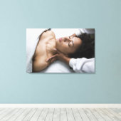 Toile Femme au spa (Insitu (Plancher de Bois))