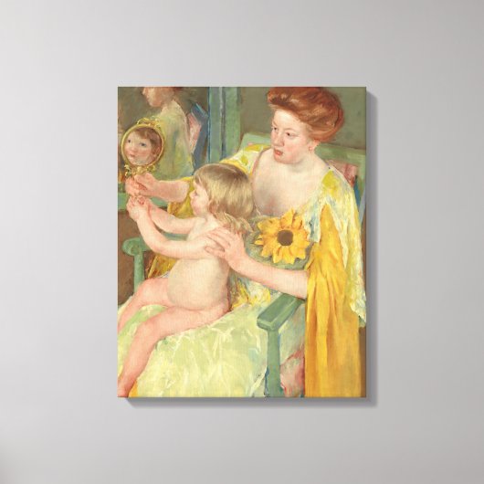 Toile Femme au tournesol | Mary Cassatt (Recto)