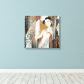 Toile Femme avec Coiffure Florale (Insitu (Plancher de Bois))