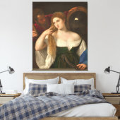 Toile Femme avec miroir par Titien (Insitu(Chambre))