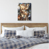 Toile Femme avec un cheval (Insitu(Chambre))