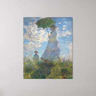 Toile Femme avec un parasol