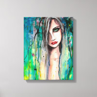 Femme Belle Portrait Abstrait Art Fantastique