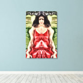 Toile Femme cubiste (Insitu (Plancher de Bois))
