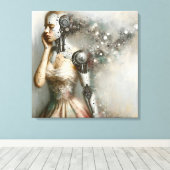 Toile Femme Cyborg Femme Ai Art (Insitu (Plancher de Bois))
