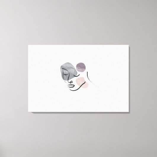 Toile Femme Dame Visage Mannequin de Mode (Recto)