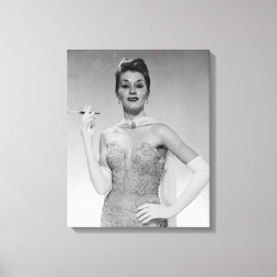 Toile Femme dans la robe