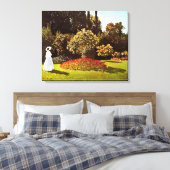 Toile Femme dans le jardin Monet Art (Insitu(Chambre))