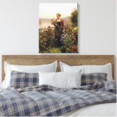 Toile Femme dans un jardin par Daniel Ridgway Knight (Insitu(Chambre))