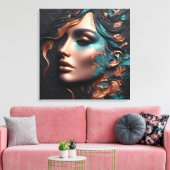 Toile Femme De Cuivre - Création D'IA (Insitu(Salon))