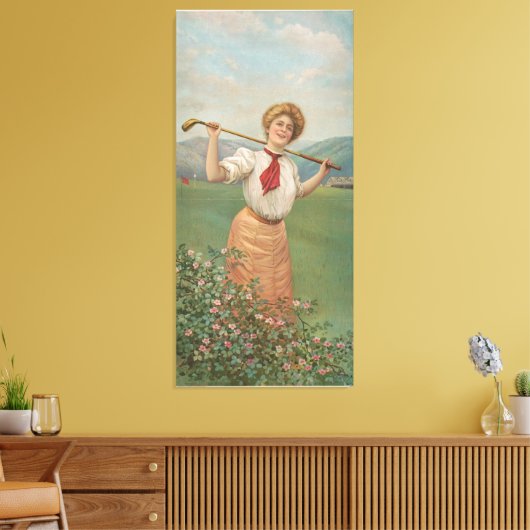 Toile Femme de golf (Insitu(Salon))
