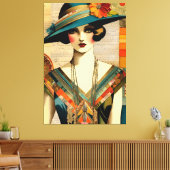 Toile Femme de mode vintage (Insitu(Salon))