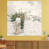 Toile Femme debout près d'une porte, Bahamas (Insitu(Salon))