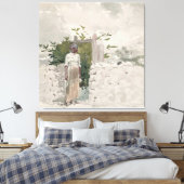 Toile Femme debout près d'une porte, Bahamas (Insitu(Chambre))