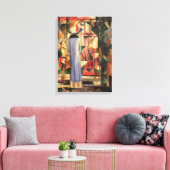 Toile Femme devant une vitrine d'August Macke (Insitu(Salon))