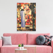 Toile Femme devant une vitrine d'August Macke (Insitu(Salon))