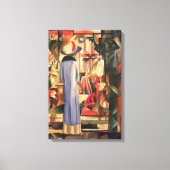 Toile Femme devant une vitrine d'August Macke (Recto)