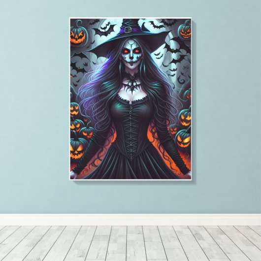 Toile Femme d'Halloween (Insitu (Plancher de Bois))