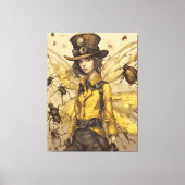 Toile Femme d'insectes Steampunk (Recto)