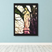 Toile Femme en hiver (Insitu (Plancher de Bois))