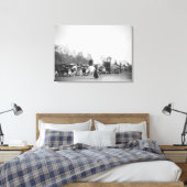 Toile Femme et garçon avec des pirates informatiques dan (Insitu(Chambre))