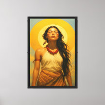 Femme ethnique baisée au soleil avec esprit tribal