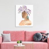 Toile Femme forte et belle (Insitu(Salon))