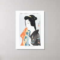 Femme japonaise tenant sa serviette - Goyō Hashigu