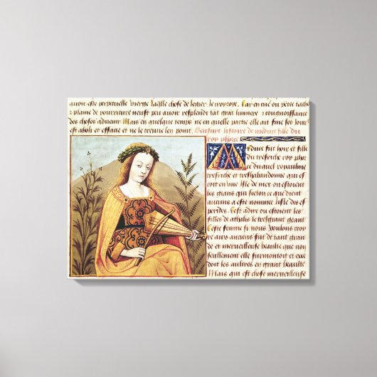 Toile Femme jouant à la viole (Recto)