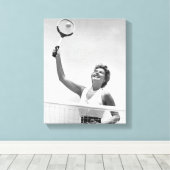 Toile Femme Jouant Au Tennis 2 (Insitu (Plancher de Bois))