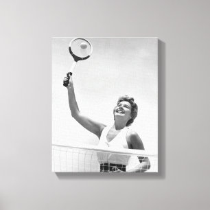 Toile Femme Jouant Au Tennis 2
