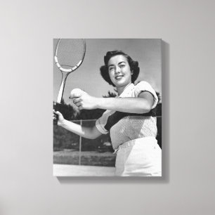 Toile Femme jouant au tennis 3