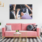 Toile Femme levant poids 2 (Insitu(Salon))