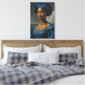 Toile Femme noire vintage du 18ème siècle (Insitu(Chambre))
