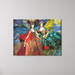 Toile Femme papillon fantaisiste jumeaux gothiques class
