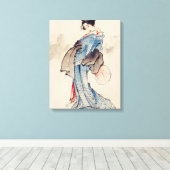 Toile Femme, Portrait De Pleine Longueur (Insitu (Plancher de Bois))